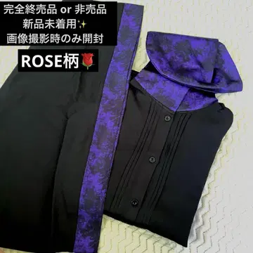 레어템 NieR 후드 부착 기모노풍 블로킹 셔츠 [PURPLE ROSE]