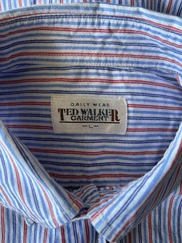 TED WALKER 1990년대 스트라이프 와이셔츠 새상품급 L 사이즈