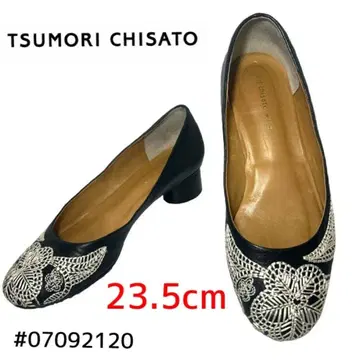 TSUMORI CHISATO 꽃무늬 자수 펌프스 23.5cm
