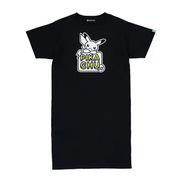 피카츄 블랙 롱 티셔츠