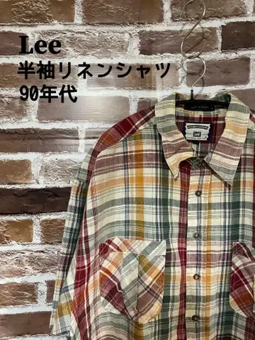 Lee 90년대 반팔 린넨 셔츠