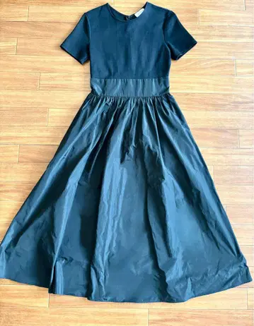 UNITED ARROWS 블랙 롱 원피스 반팔 새상품급