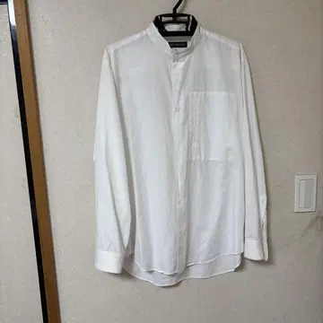 이세이미야케 화이트 밴드 카라 셔츠