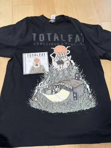 TOTALFAT CD 티셔츠 conscious + practice