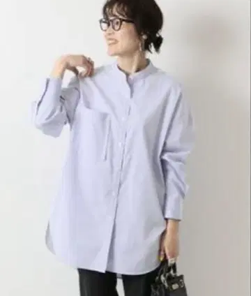 Spick and Span 코튼 오버 셔츠
