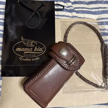 mama kin 마마킨 라이더스 지갑 브라운