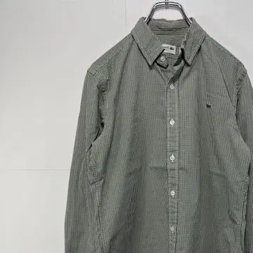 LACOSTE 라코스테 긴팔 셔츠 자수 로고 구제 의류