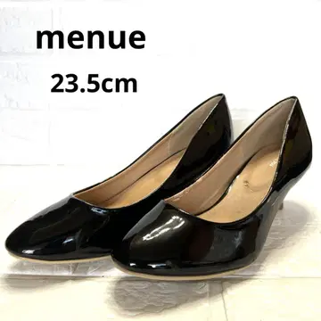 인기 에나멜 펌프스 23.5cm 블랙 스틸레토 하이힐