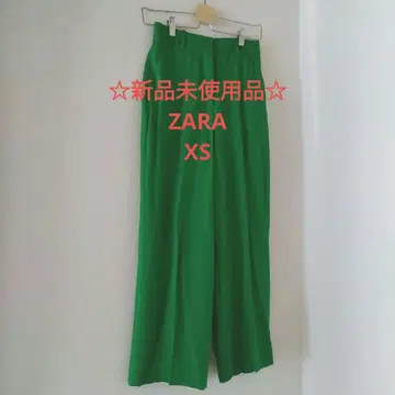 자라 그린 와이드 팬츠 XS 사이즈