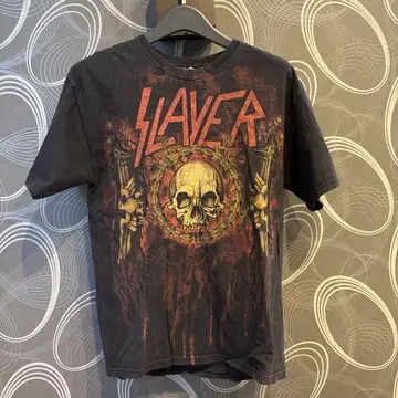 Slayer 티셔츠 스컬 디자인