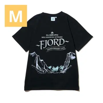 미세스 FJORD 로고 티셔츠 블랙 라이브 M 사이즈 24시간 이내 발송
