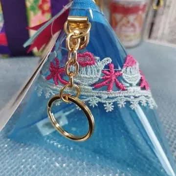 치카자와 레이스 삼각형 파우치 클리어