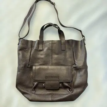 Banana Republic Kristina 토트 브라운 소가죽