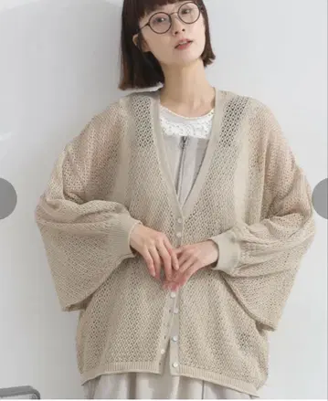 IRIEY 아이리 시스루 니트 모모카 카디건