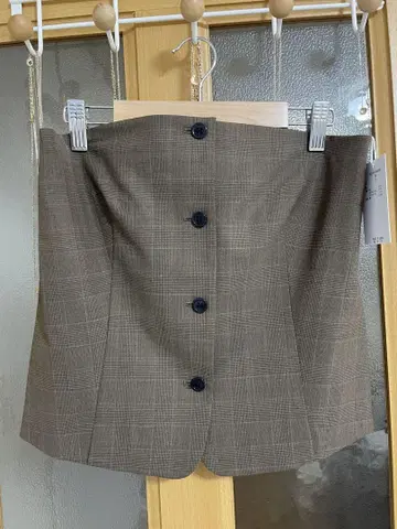 GALLARDAGALANTE 개럴개런트 체크 무늬 뷔스티에