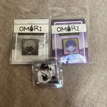 OMORI 핀 배지 3개 세트
