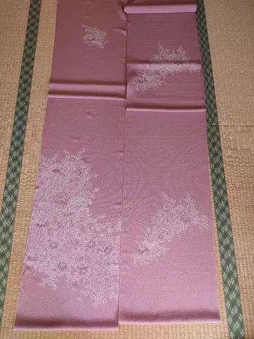 순수 실크 기모노 옷감 이치코시 크레이프 원단 후지무스메 하치카케 포함
