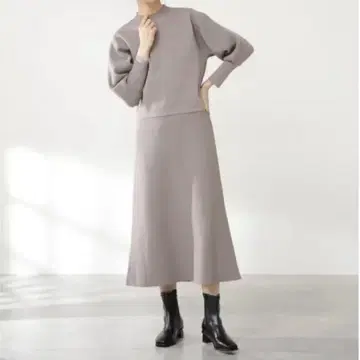 N.Natural Beauty Basic 셋업 니트 그레이지