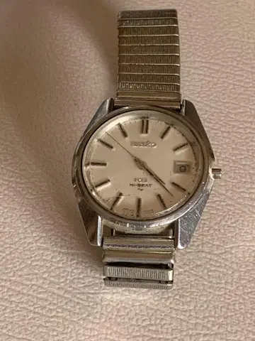 킹 세이코 SEIKO KS 감기 시계 화이트 다이얼 부품 결함