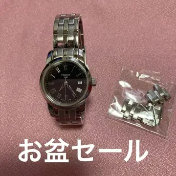 티쏘 손목시계 실버 블랙 다이얼