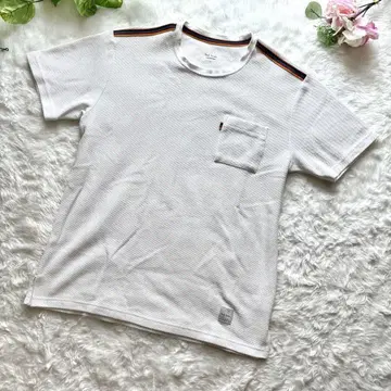 폴 스미스 멀티 스트라이프 드라이 터치 메쉬 크루넥 티셔츠