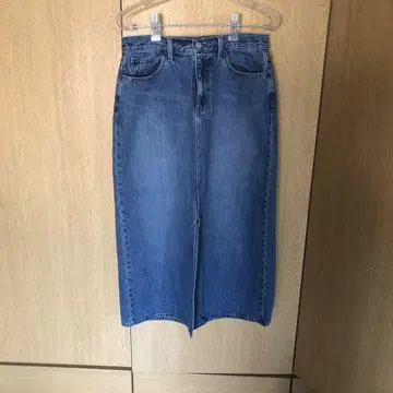 유니클로 데님 스커트