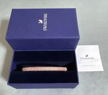 스와로브스키 SWAROVSKI 팔찌 뱅글 로즈 골드 새상품급
