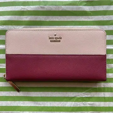kate spade 장지갑 핑크 버건디