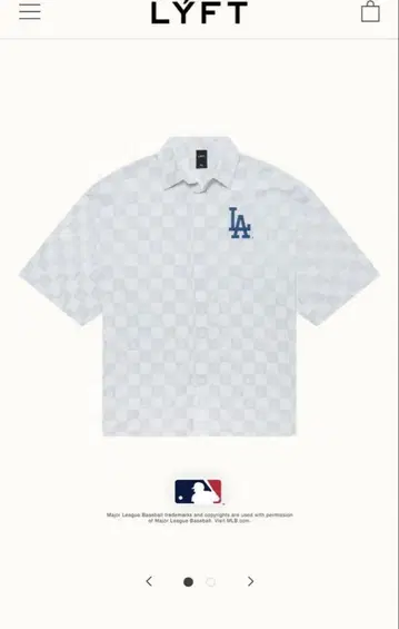 LYFT MLB 콜라보 로스앤젤레스 다저스 셔츠 S 사이즈