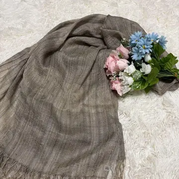 마키 텍스타일 타사 실크 혼방 마 스톨 머플러 스카프