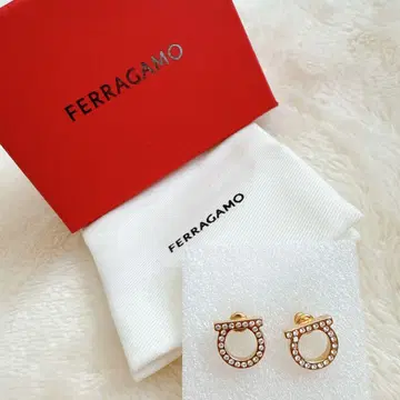 FERRAGAMO 간치니 크리스탈 귀걸이