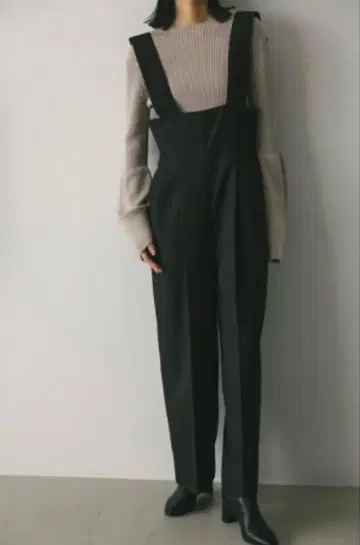 하이 웨스트 서스펜더 팬츠