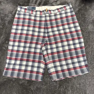 폴로 바이 랄프 로렌 체크 무늬 숏 팬츠