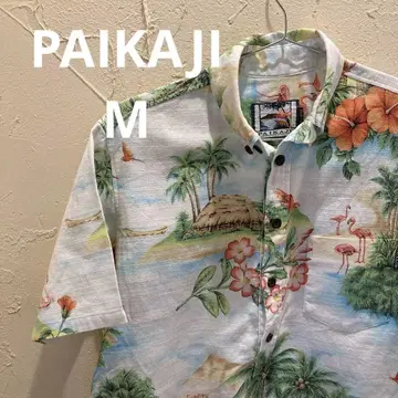 PAIKAJI 파이카지 카리유시 의류 알로하 셔츠 M