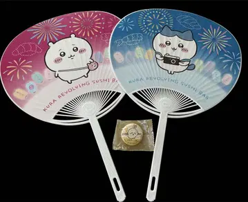 치이카와 쿠라스시 부채 캔뱃지 세트