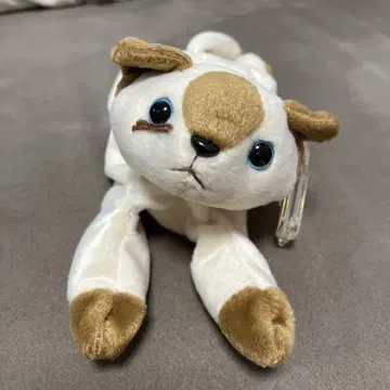 TY 개형 봉제 인형 화이트/브라운