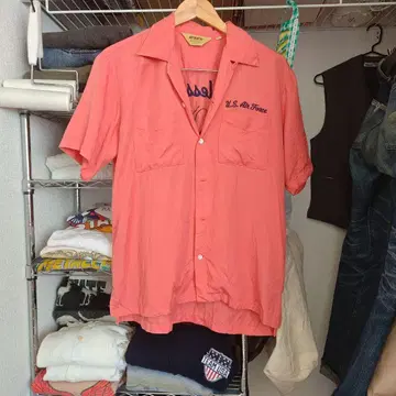 AVlREX 셔츠 빨간색