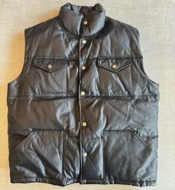 BEAMS 소가죽 다운 베스트 L 사이즈