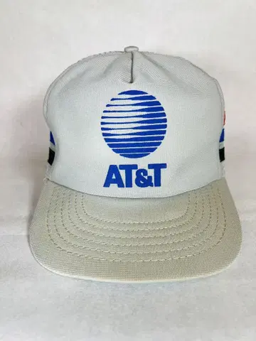 빈티지 레어 3 스트라이프 AT&T 야구 모자 그레이