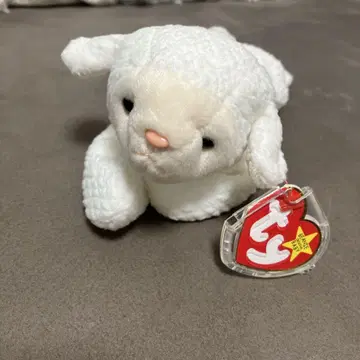 Ty 화이트 양 봉제 인형