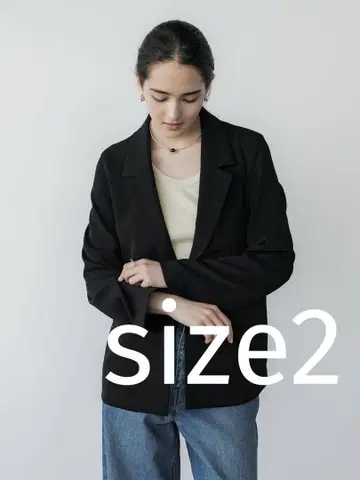 crewre 포켓형 스트레치 자켓 블랙 사이즈 2
