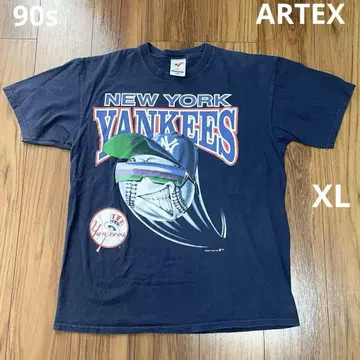 90s 양키스 티셔츠 네이비 XL madeinusa ARTEX