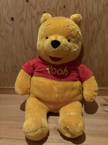 디즈니 스토어 한정판 특대형 곰돌이 푸 봉제 인형 앉은 키 약 56cm