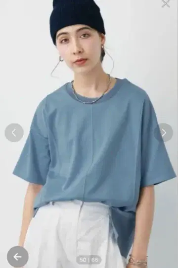 SALOON 분또 드롭 컷 티셔츠