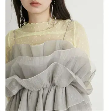 볼륨 프릴 뷔스티에