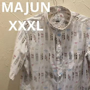 MAJUN 마준 카리유시 의류 스키 보드 프린트 셔츠 XXX-LARGE