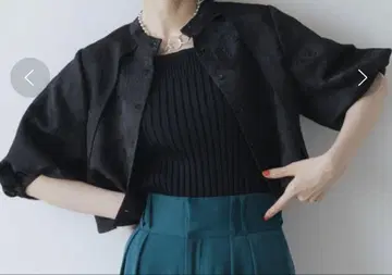 HARE 자카드 숏 셔츠
