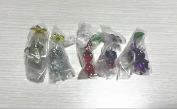 피크민 메지루시 액세서리 빛 얼음 빨간색 깃털 보라색 피크민 5종 세트