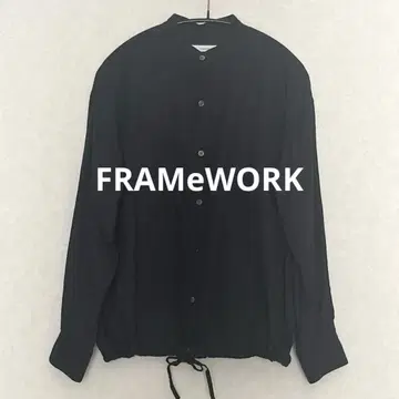 프레임워크 코튼 드로스트 셔츠