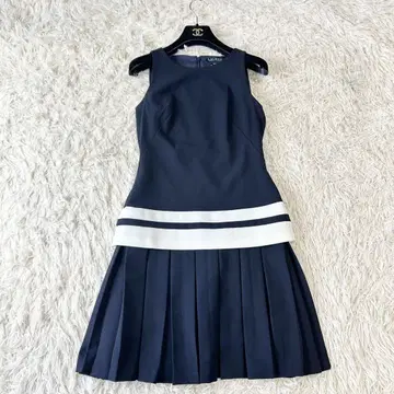 로렌 랄프 로렌 플리츠 원피스 마린 네이비